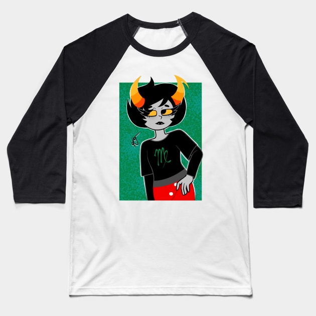Kanaya Maryam - Homestuck Baseball T-Shirt by WhiteRabbitWeirdo